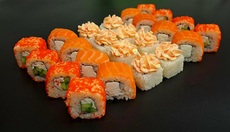 Сэт трио - Доставка суши, роллов, пиццы в Новосибирске