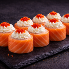 Ролл филадельфия де люкс - Доставка суши, роллов, пиццы в Новосибирске