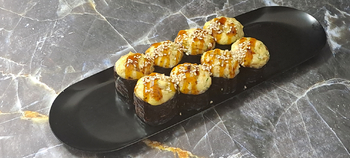 Запеченный ролл унаги хот - Доставка суши, роллов, пиццы в Новосибирске